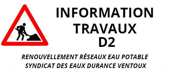 INFORMATION TRAVAUX