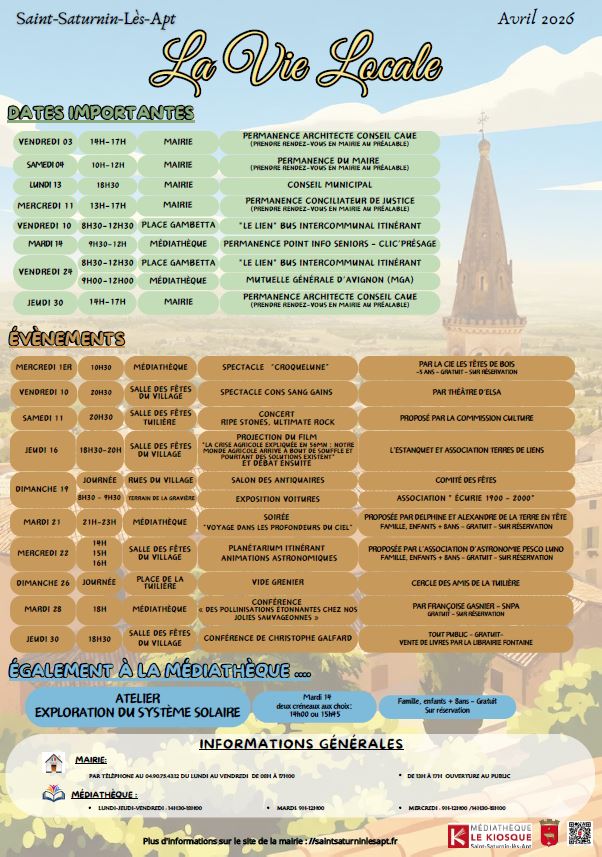 LA VIE LOCALE AVRIL