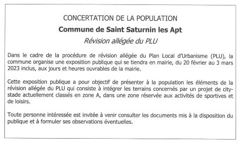 revision allégée PLu