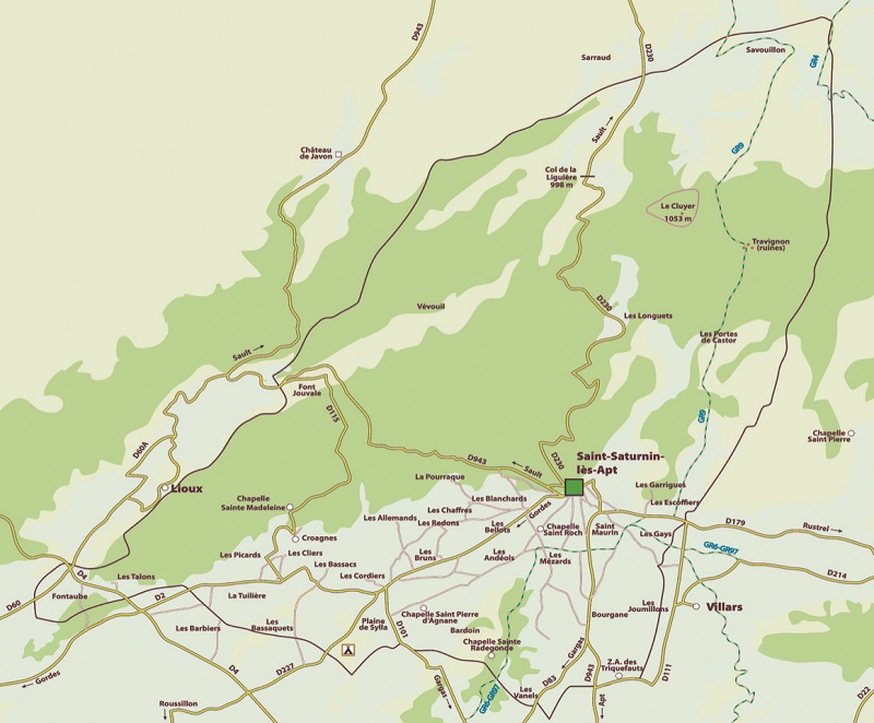 La commune de Saint-Saturnin comporte 28 hameaux.